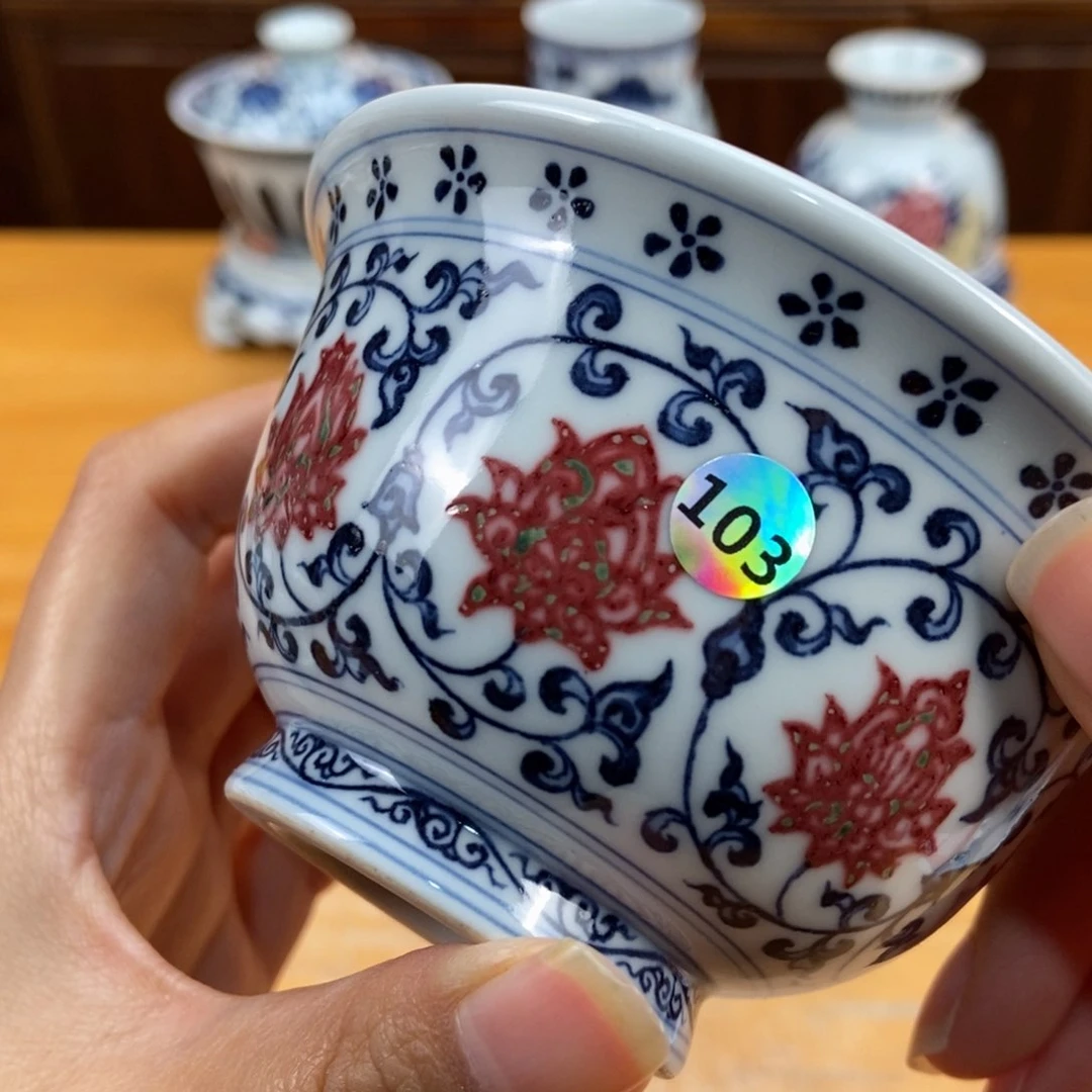 手绘现代茶具非古董