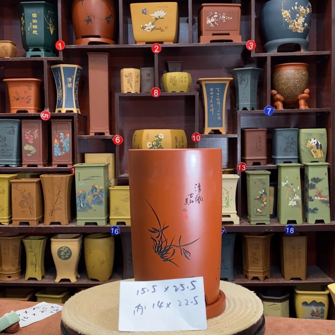 紫砂花盆紫砂花盆