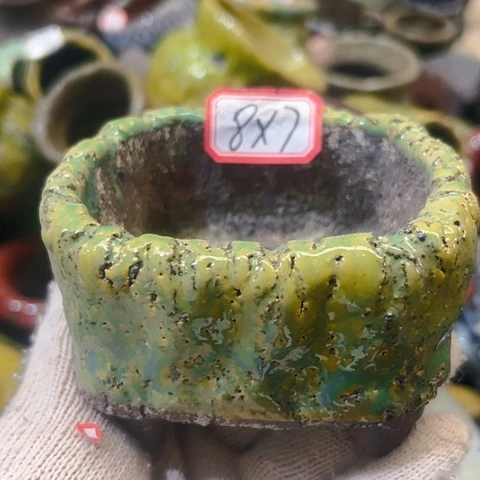 粗陶花盆手工花盆制作