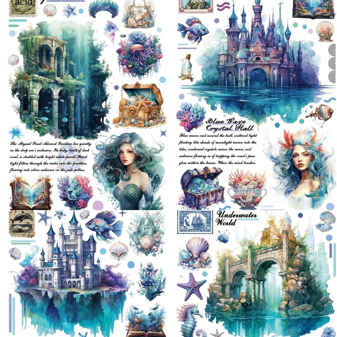 【流浪梦想家】原创膜切贴纸精细切膜A6大铜版纸全套32款一包两张