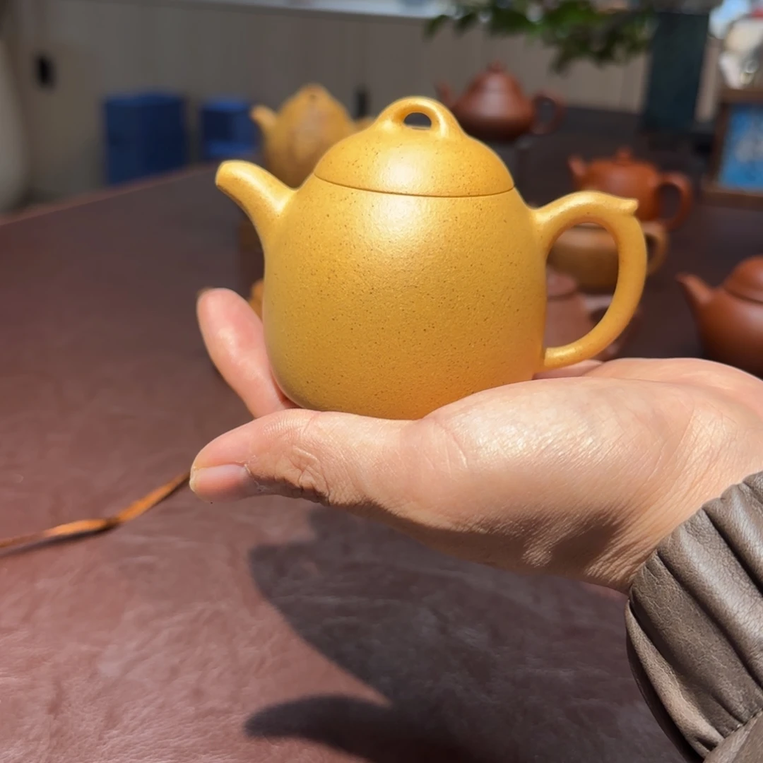紫砂秦权半手工老党黄金段