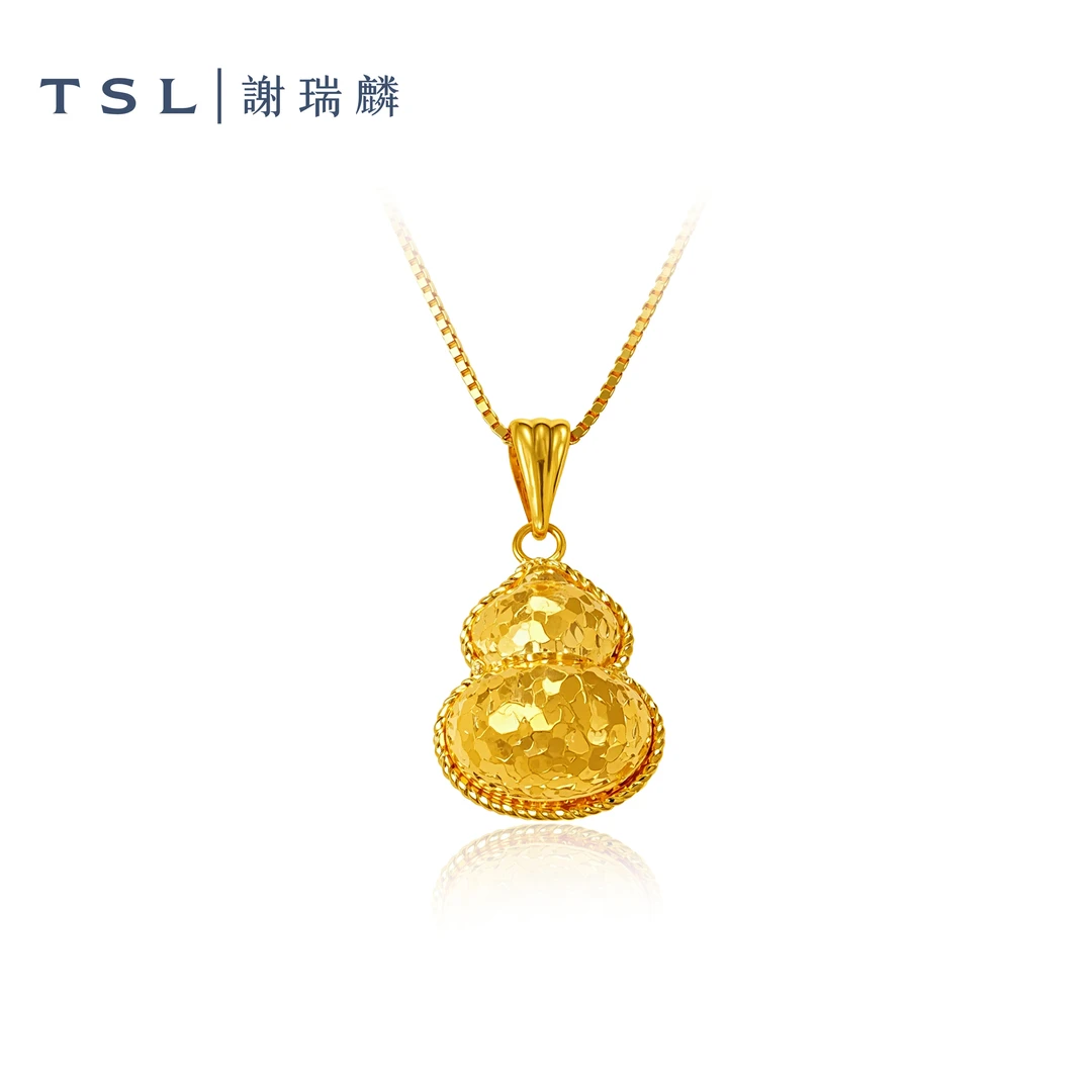 TSL/谢瑞麟福禄5G足金葫芦吊坠