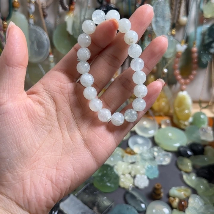 蛇纹石玉合金颈饰