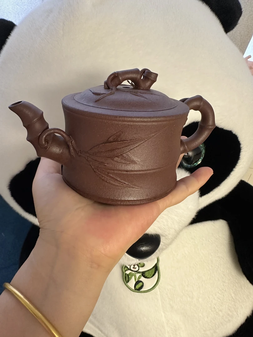 原矿桃花泥竹器260cc