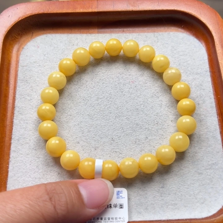 琥珀未镶嵌珠宝奇石M107号鸡油黄