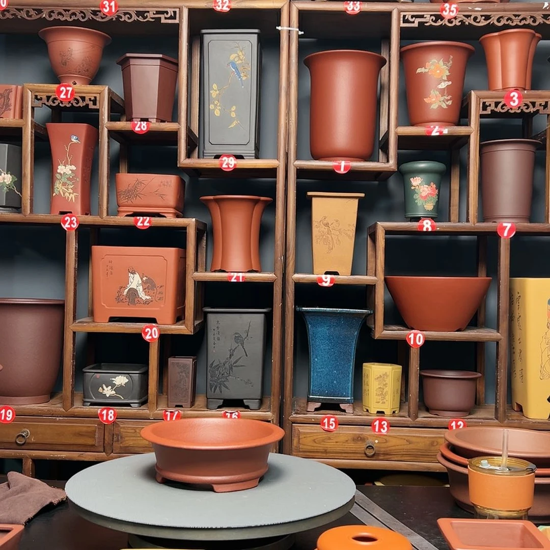 紫砂花盆叶****室大红袍花盆