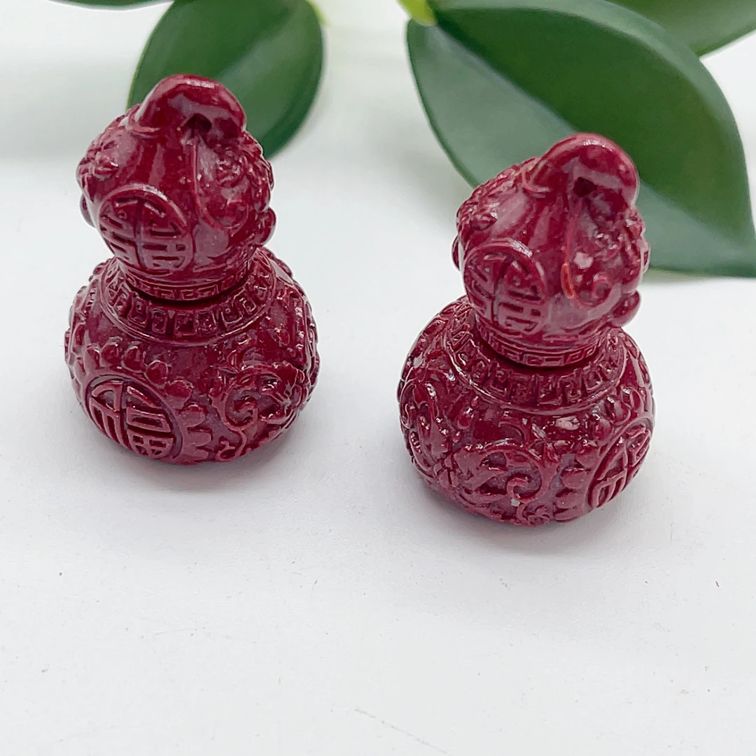 含辰砂工艺品朱砂葫芦吊坠（拍一发一多样性发货）