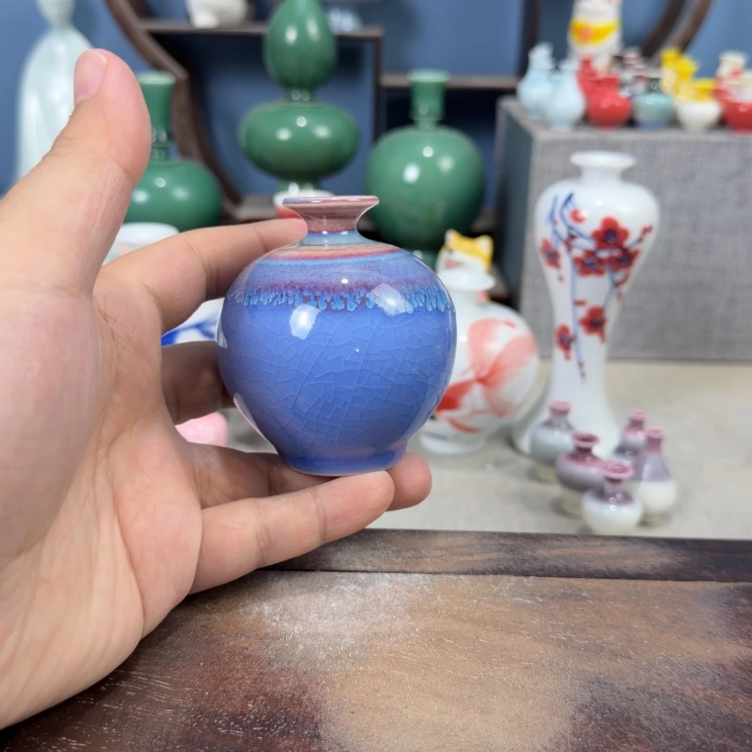 陶瓷手工小花器摆件