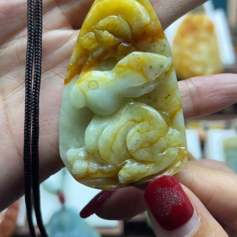 岫玉挂件未镶嵌挂件