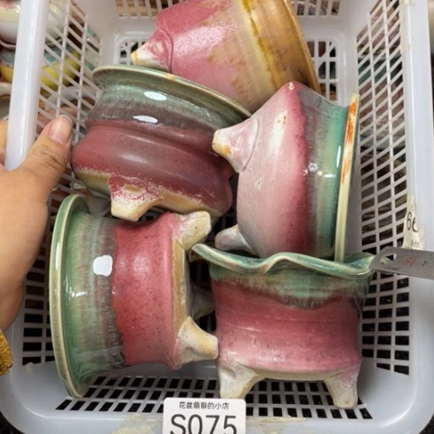 紫砂花盆微瑕075口径7.5左右