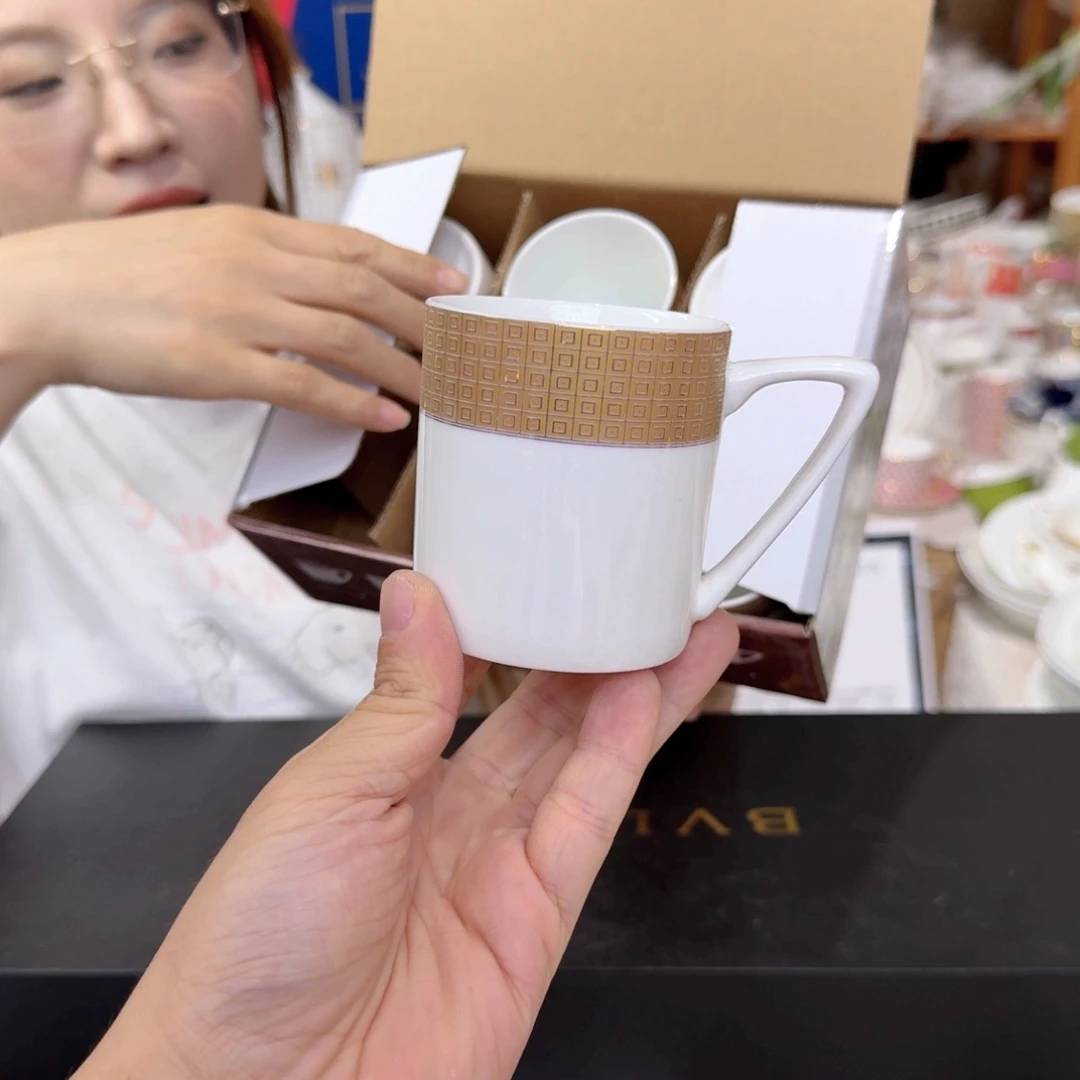 骨瓷咖啡杯220ml-6个外贸尾单 不忒不还