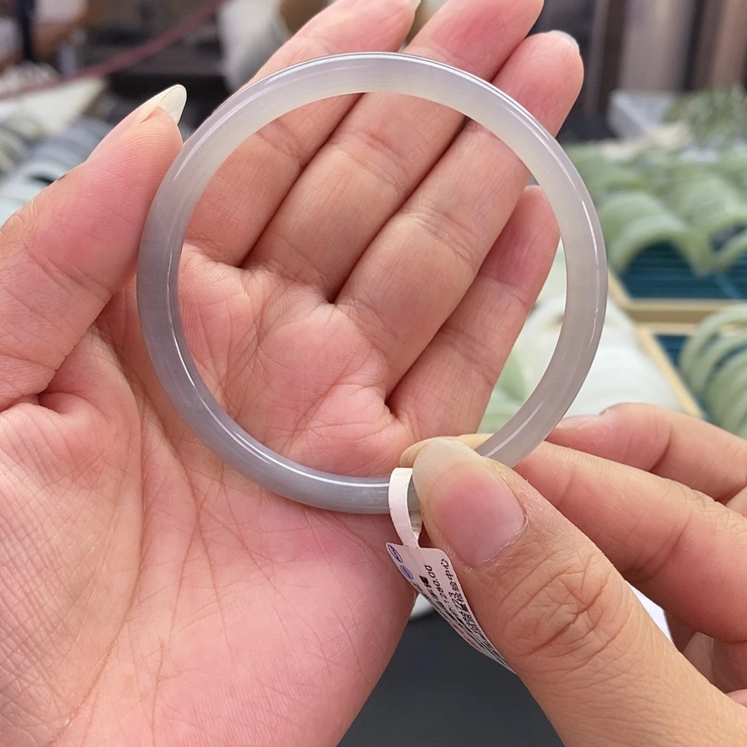 和田玉未镶嵌珠宝奇石和田玉手镯54.55