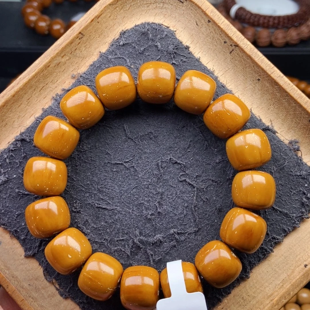 紫金鼠手串15mm近实心短轴老型黄金甲毕业