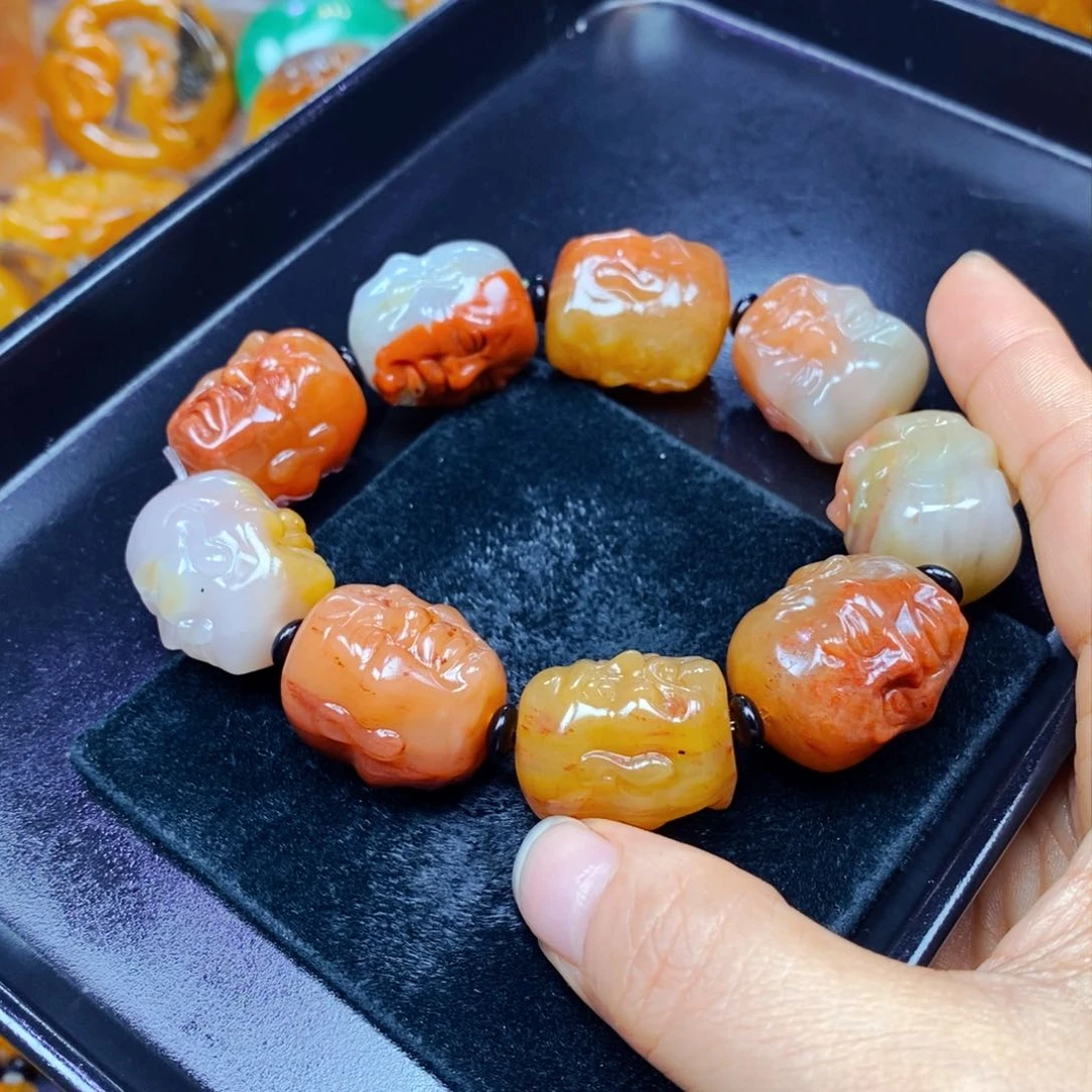 未镶嵌石英质玉（黄龙玉）吊坠(不含链)