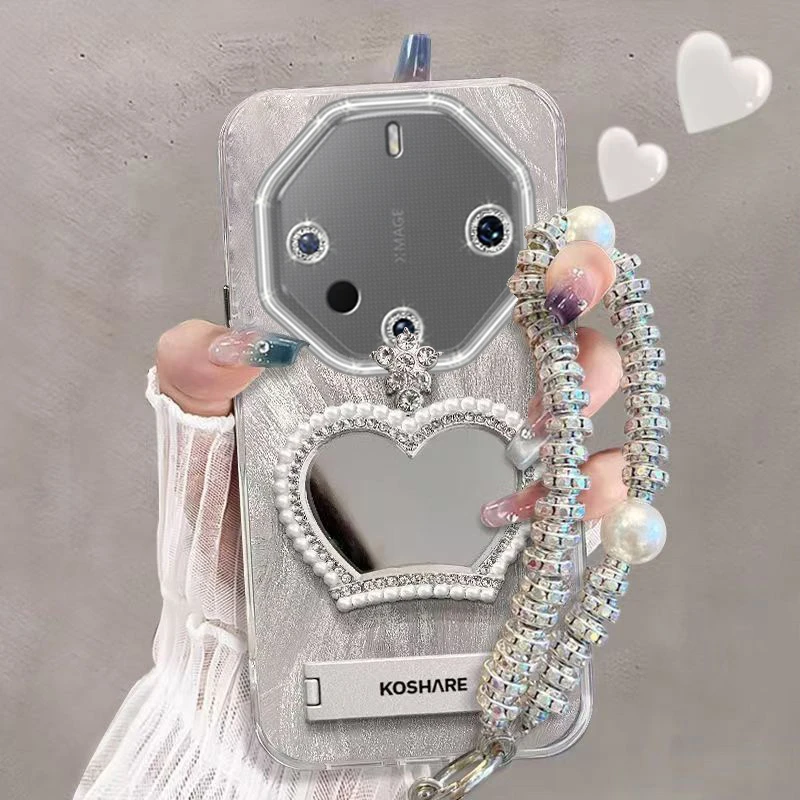 带镜头膜华为Mate60RS非凡大师版手机壳ALN-AL10软壳羽纱皇冠镜子