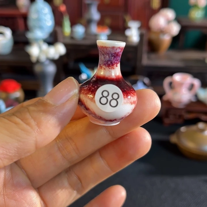 摆件微陶老王迷你花瓶