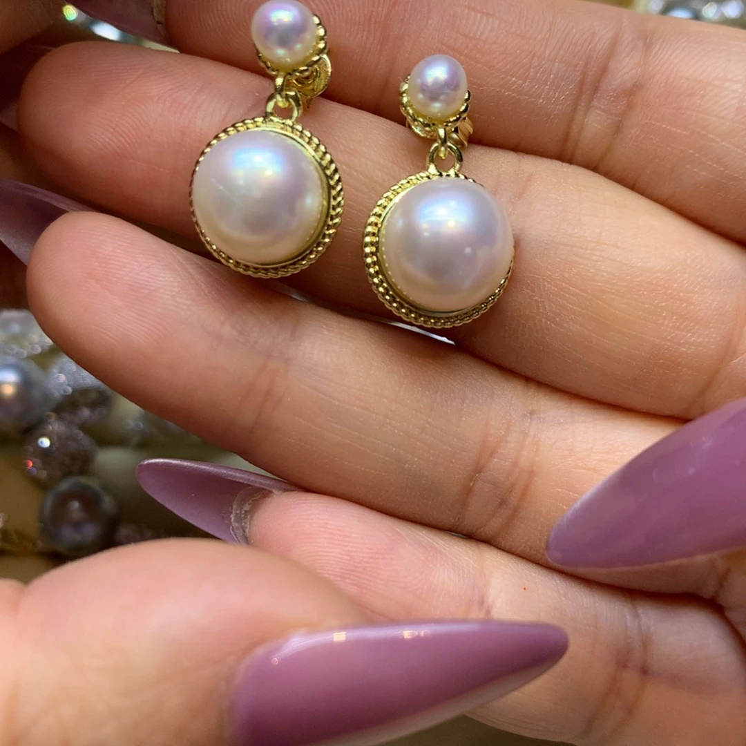 未镶嵌耳饰淡水珍珠