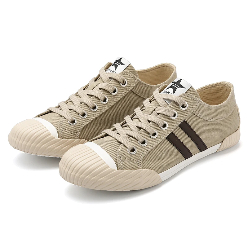 2025春季新款帆布鞋男士透气休闲鞋系带男鞋布鞋潮鞋低帮鞋*25167