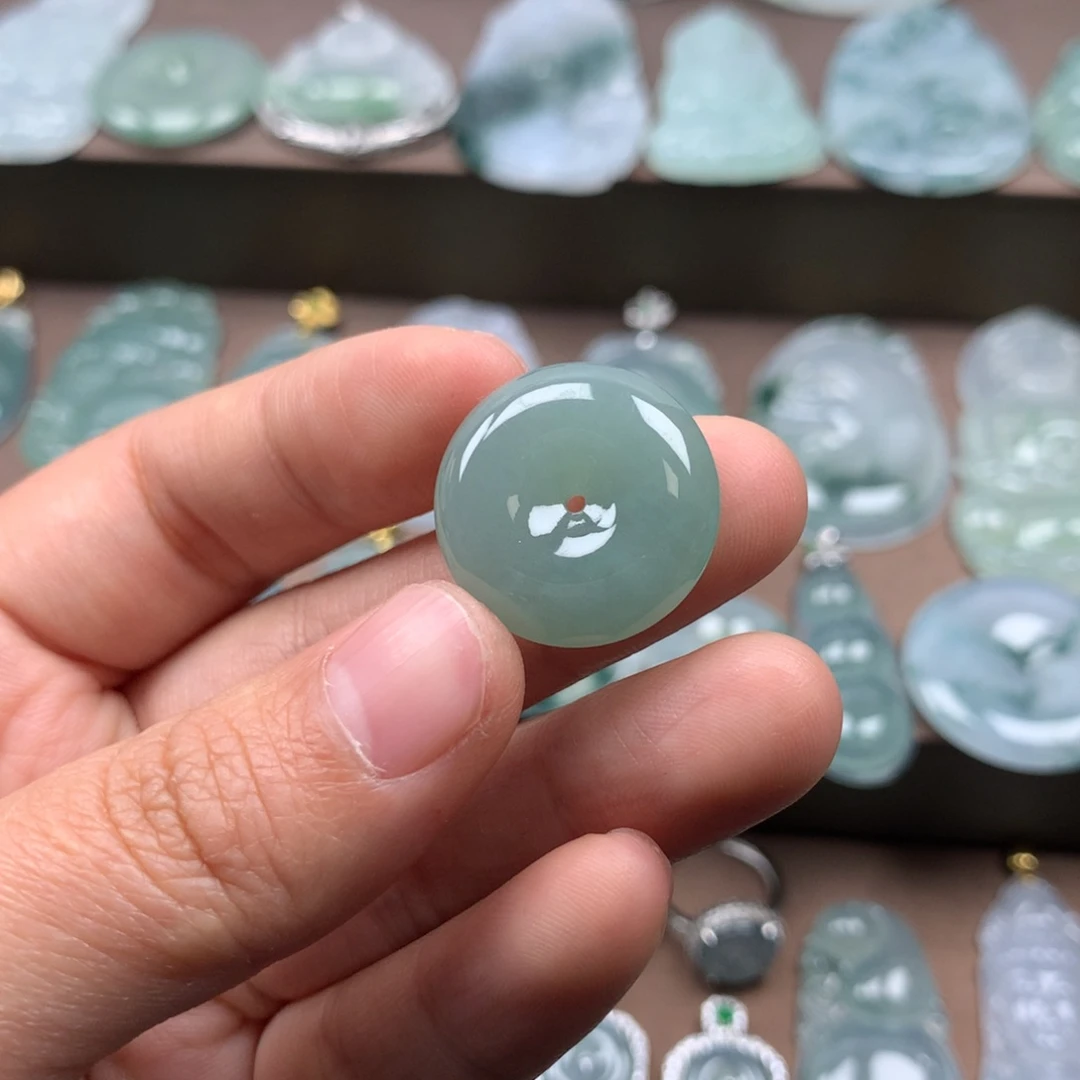 颈饰未镶嵌翡翠天然翡翠