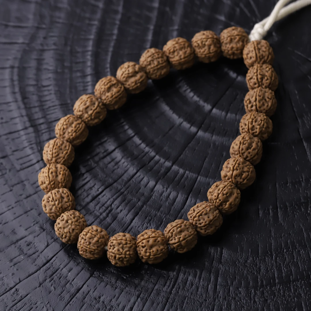 S8854-1 【六瓣花王】定制原桩双龙小金刚菩提单圈文玩手串