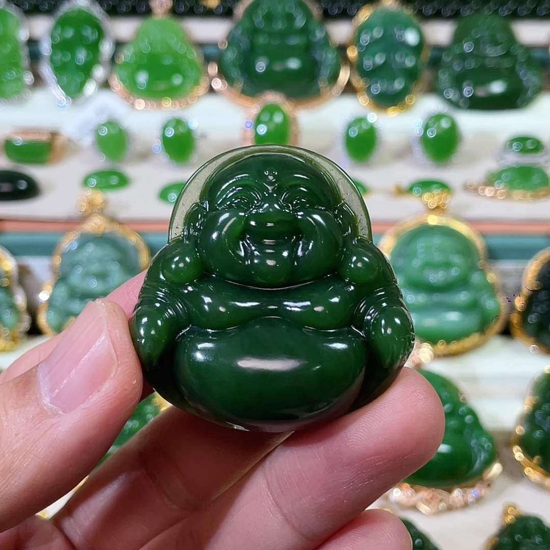 和田玉（碧玉）未镶嵌颈饰44mm