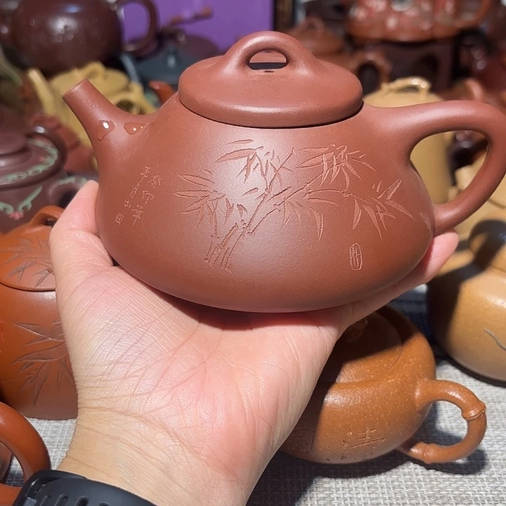 紫砂茶壶原矿宜兴紫砂微瑕