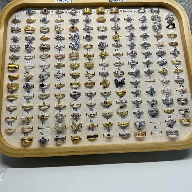 铜合金戒指 铜合金戒指 （Rz甄选）高级感开口戒指女排戒时尚百搭