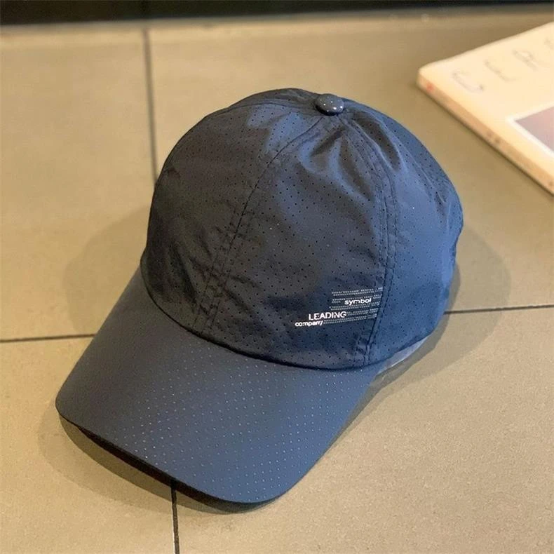 帽子男夏天超薄速干运动鸭舌帽钓鱼遮阳棒球帽户外透气太阳帽男款