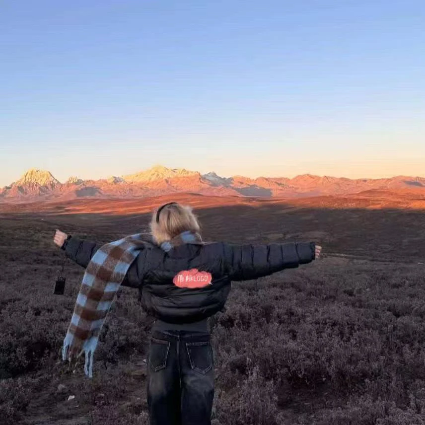黑色高腰炸街肯豆小个子立领棉服A649
