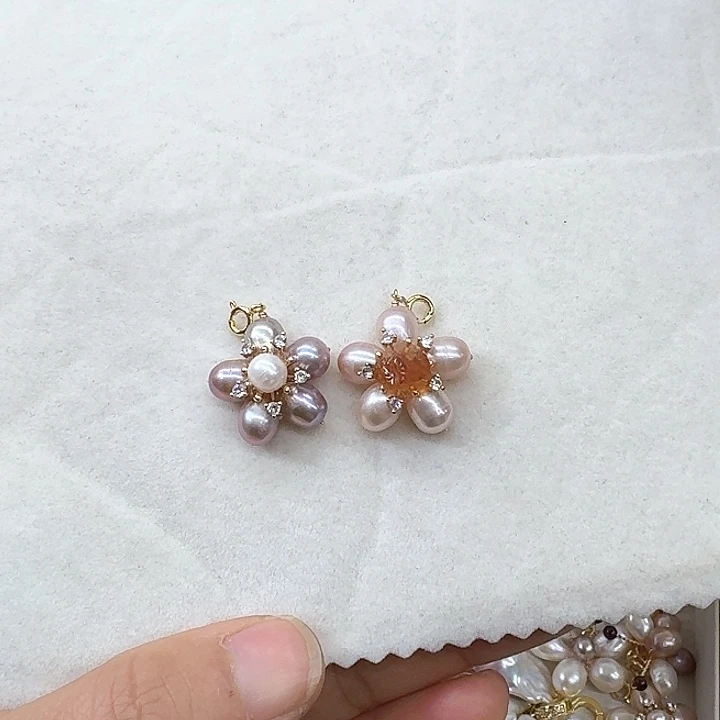 淡水珍珠发饰银S925镶嵌诗*