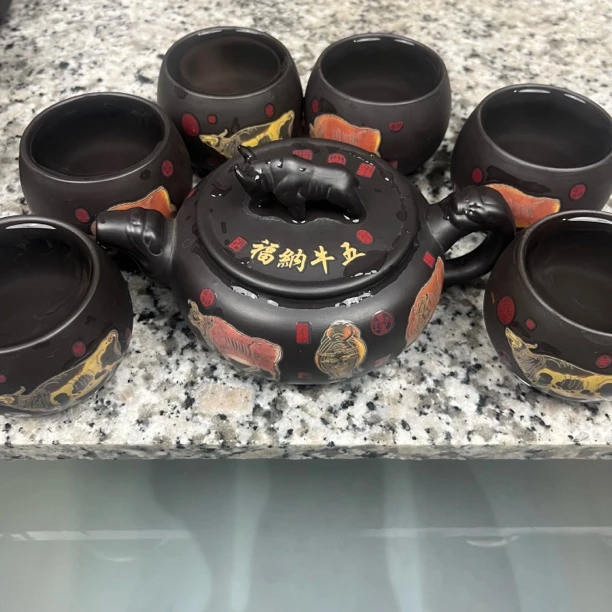 牛转乾坤一壶六龙蛋杯变色凤鸣七件套