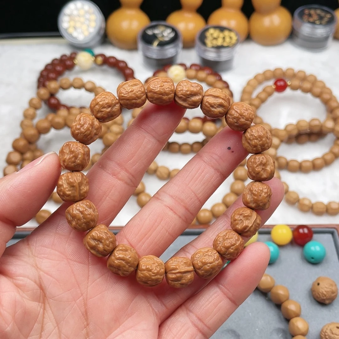 【闪购商品】猴头核桃手串ღ*雪猴头核桃精品禅宗