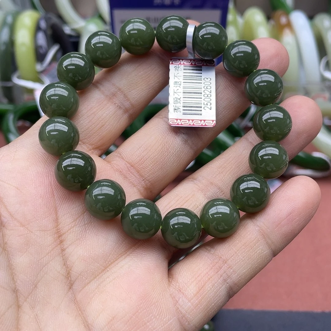 和田玉未镶嵌手链卡12