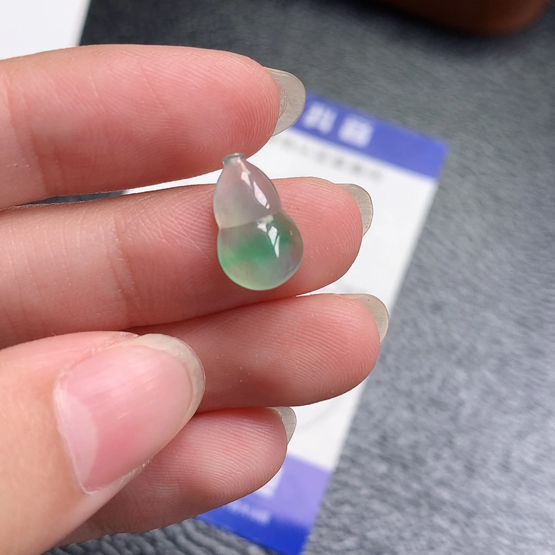 翡翠裸石缅甸天然A货翡翠冰种葫芦