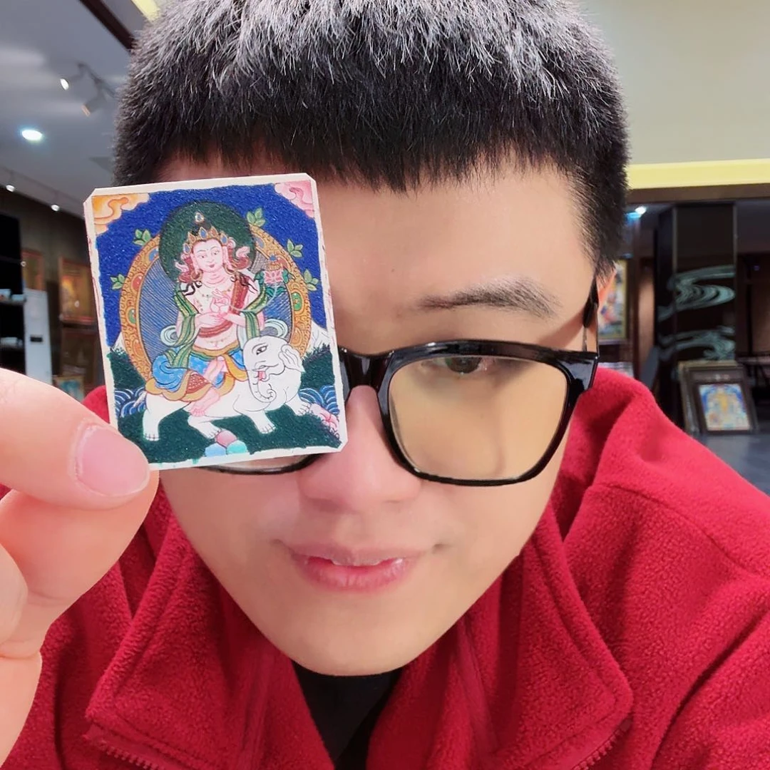 装裱画一****?普贤老师带壳子的