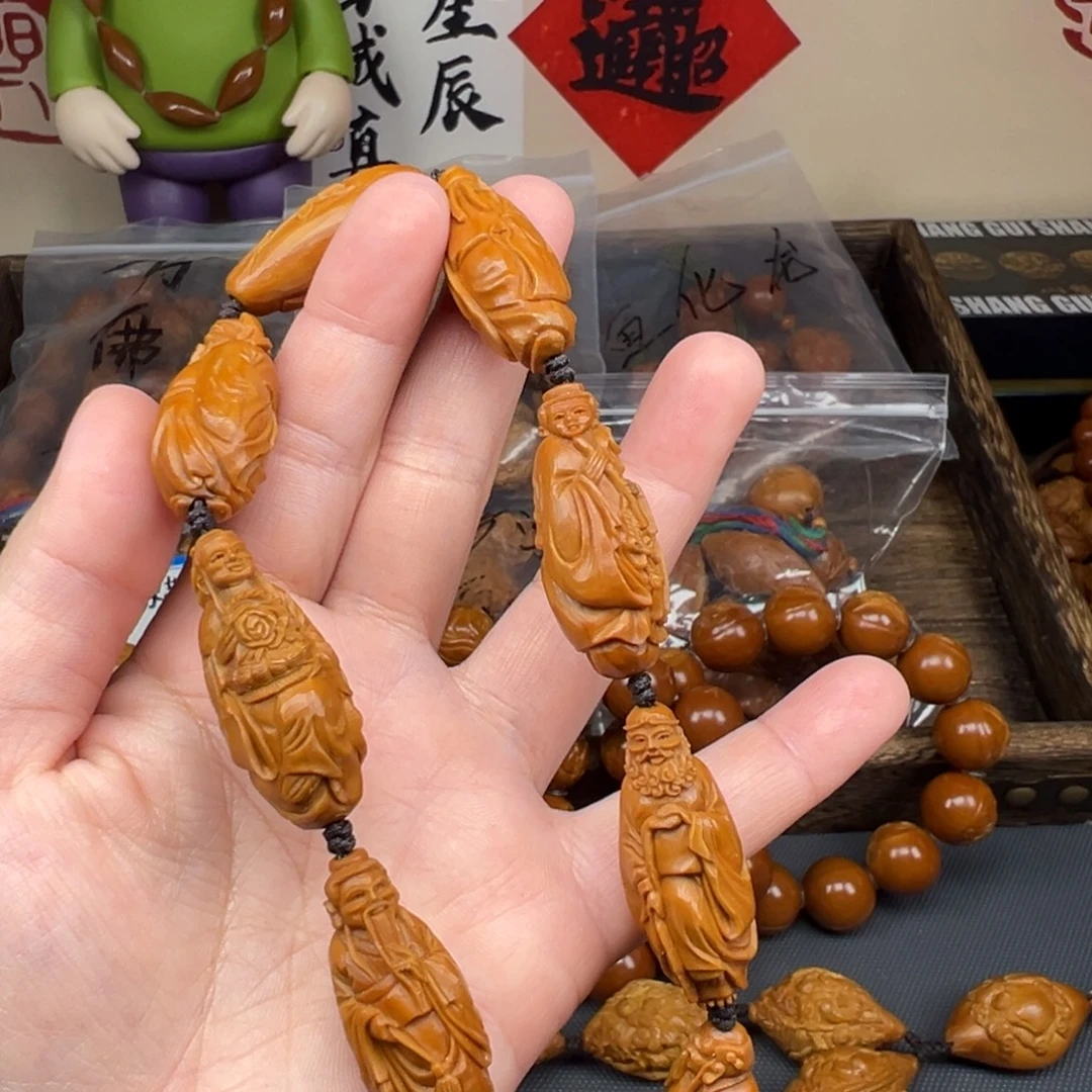 手串/手链橄榄核老苏工八仙