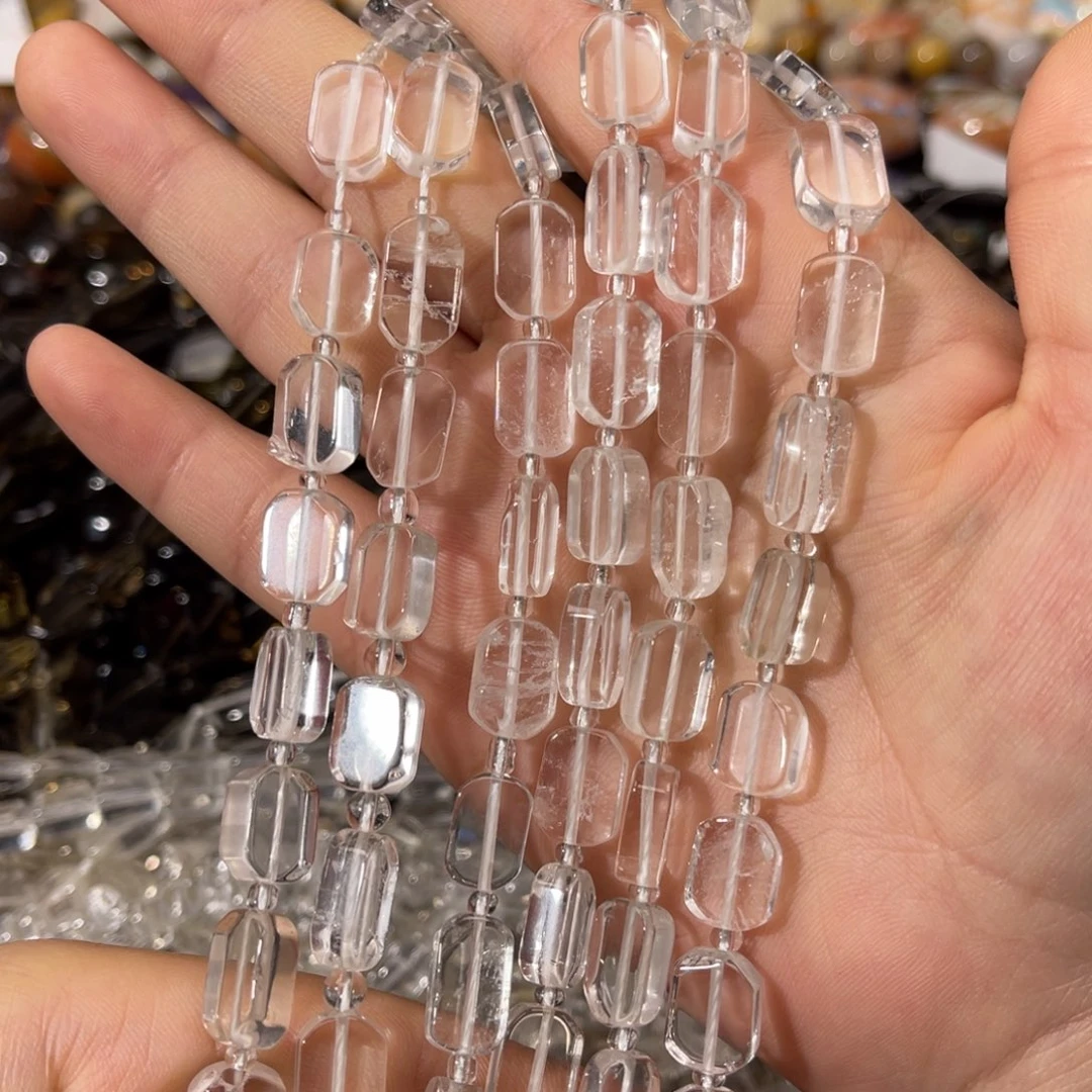 银S925镶嵌珠宝半成品紫晶白水晶无事牌