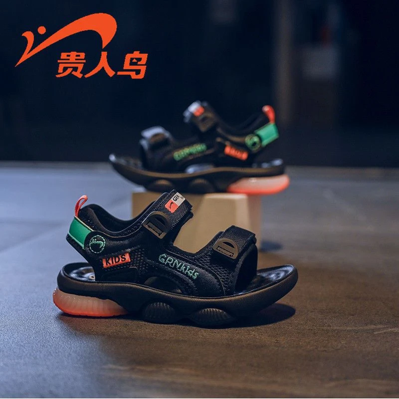 贵人鸟男童凉鞋中大童男孩软底防滑儿童鞋子GRN2119L-ZXJ