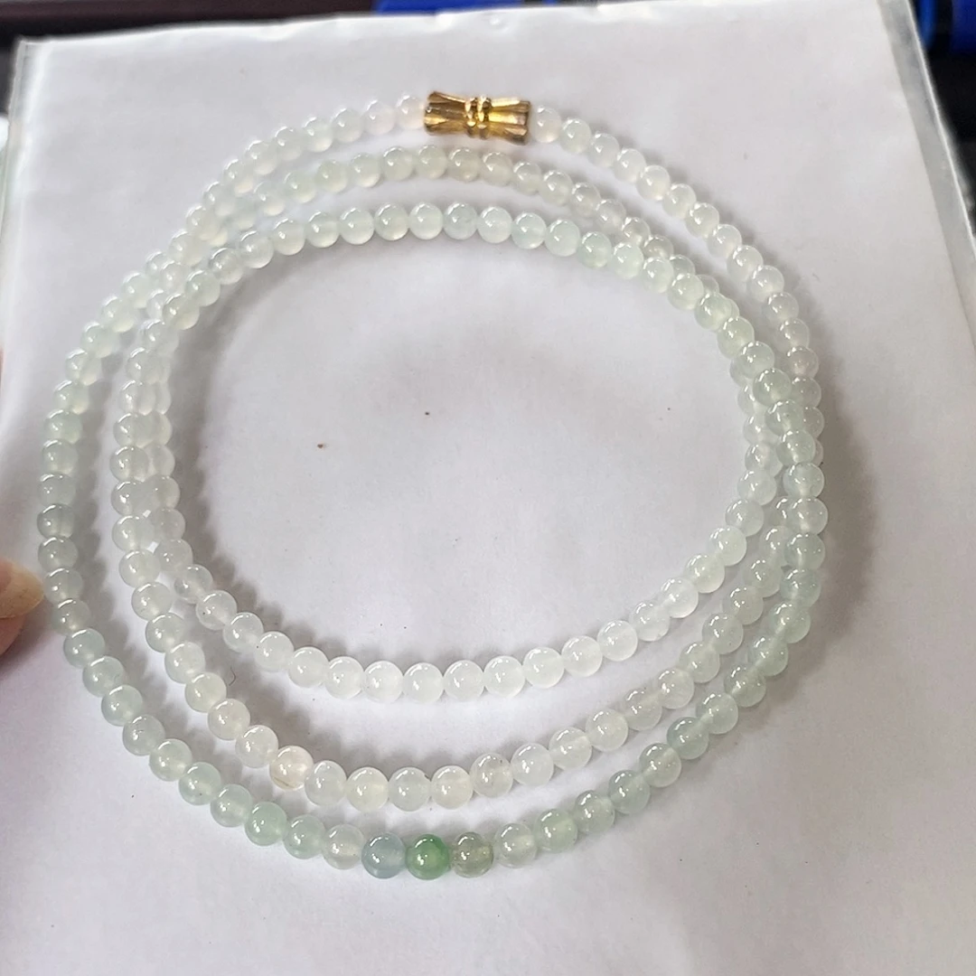 定制翡翠未镶嵌阿*呀翡翠定制项链