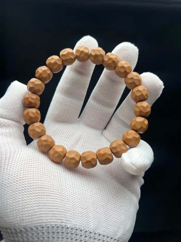 凌境反油款南瓜墩黑金无相手串文玩猴头核桃文玩手串