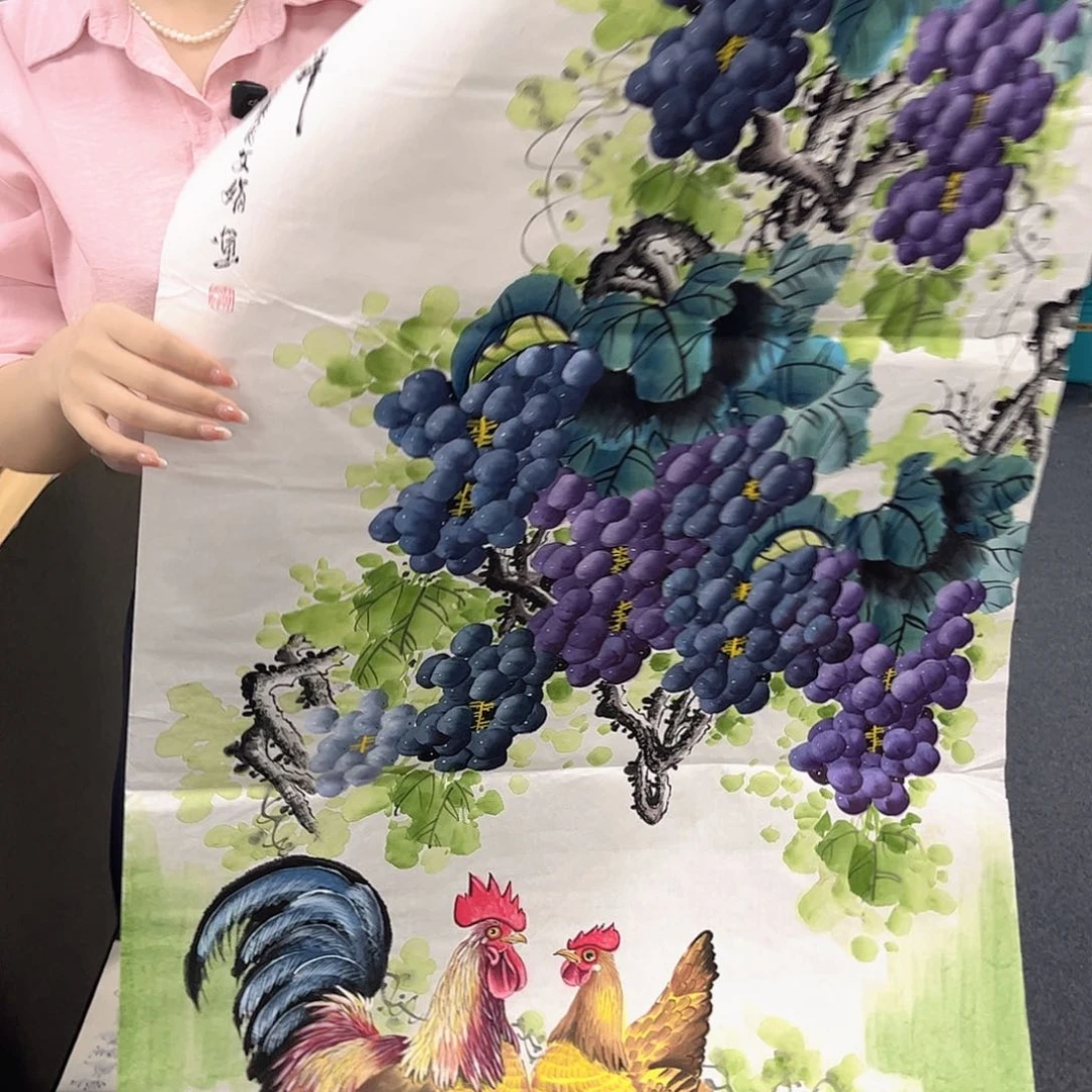 国画国画老师手绘作品