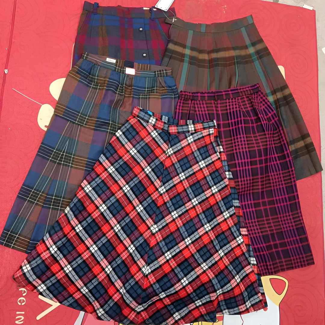 玖时间古着vintage日系百搭复古半身裙【直播中价链接】