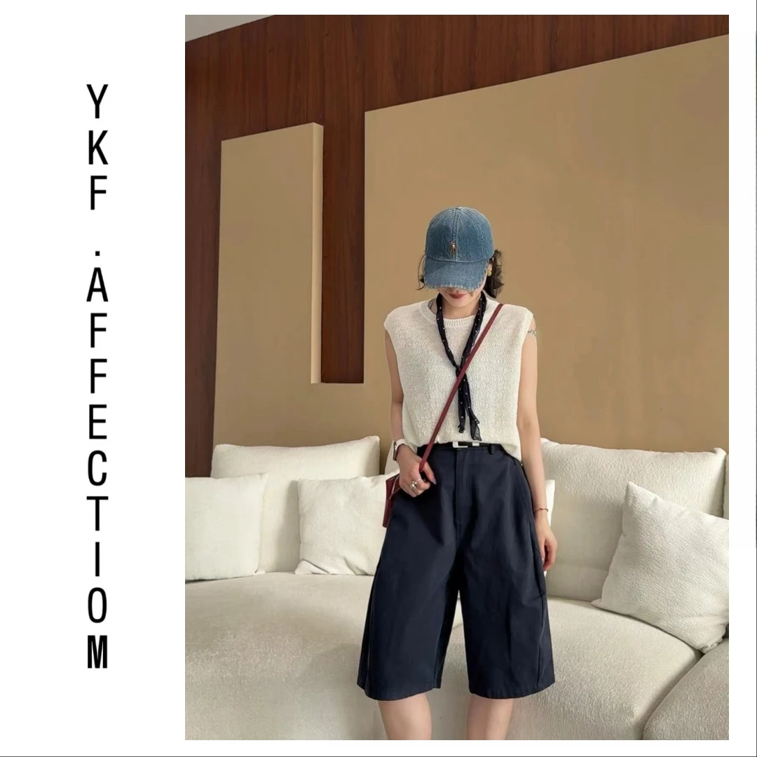 欧货时尚工装裤宽松五分裤64040