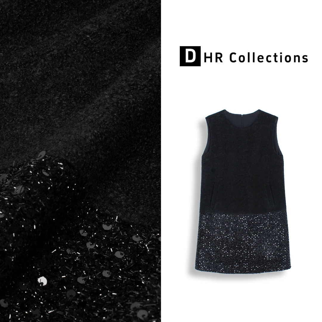DHR COLLECTTIONS豆豆【星光裙】冬季厚款羊毛连衣裙背心裙女-DD835