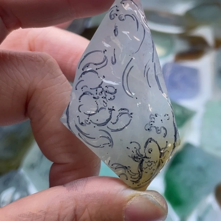 翡翠未镶嵌吊坠(不含链)翡翠料子