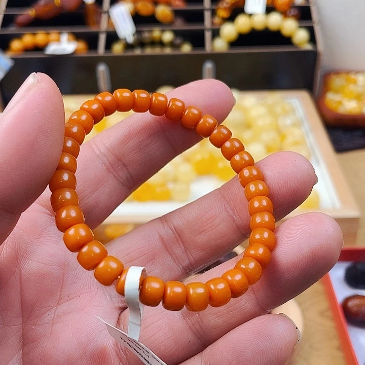 琥珀颈饰未镶嵌手串
