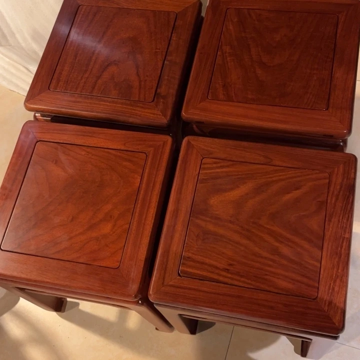 紫檀木类家具勇*缅甸花梨木4凳