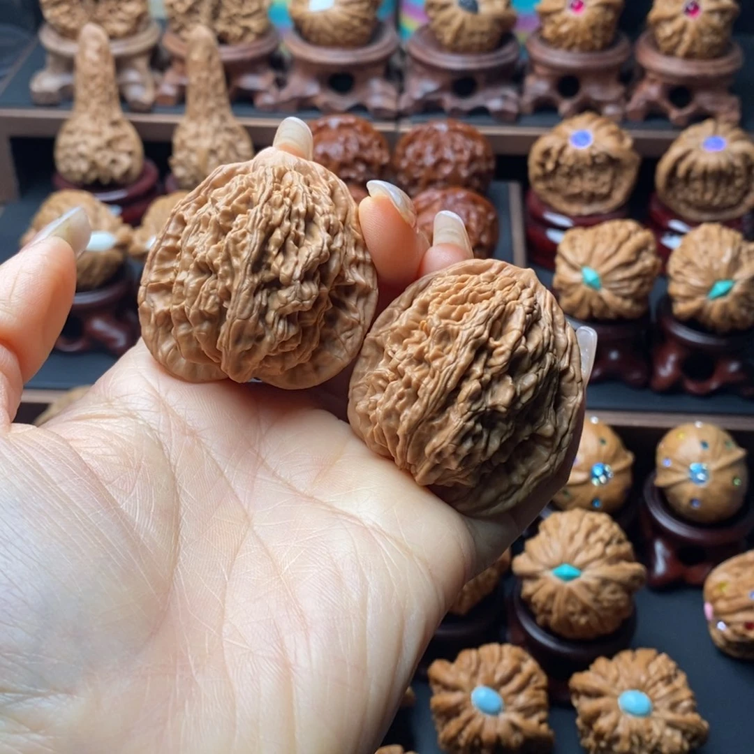 吊坠文玩核桃麦穗虎头