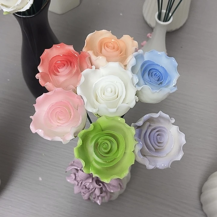 陶瓷纯手工捏花设计