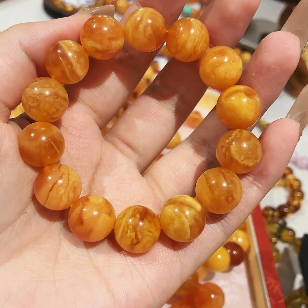 蜜蜡未镶嵌手链手串